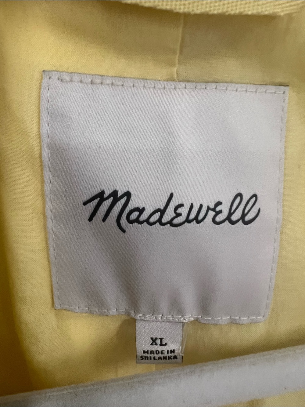 Madewell the Oversized Yellow Linen Blazer - Picture 8 of 14